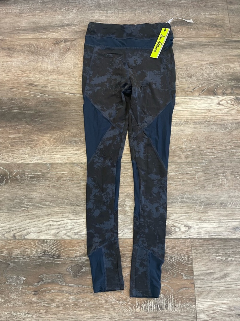 Sam Edelman Black & Navy Patterned Leggings NWT size XS